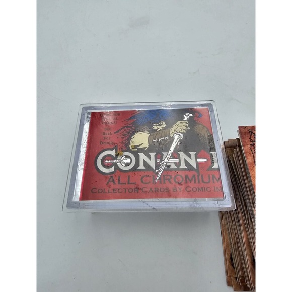 CONAN SERIES 2 COMPLETE 90 ALL CHROMIUM TRADING CARD SET COMIC IMAGES 1994 W CAS - Picture 1 of 7